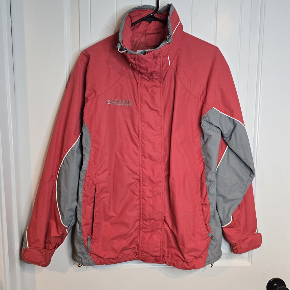 Columbia Sportswear Coral Gray Outdoor Jacket Sz M